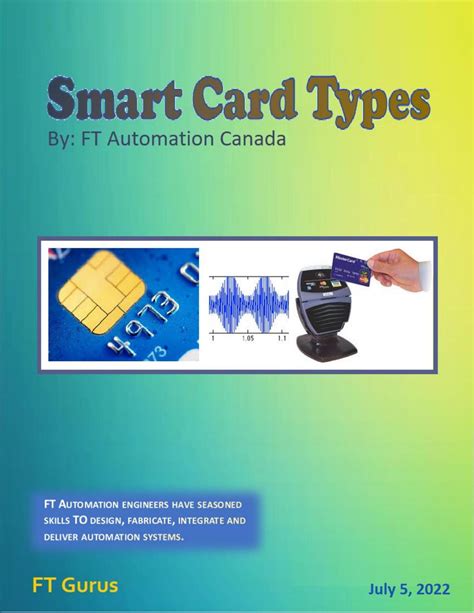 types of smart cards pdf